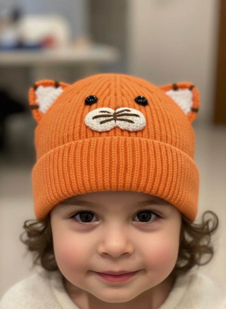GORRO NARANJA NIÑ@S C/OREJA