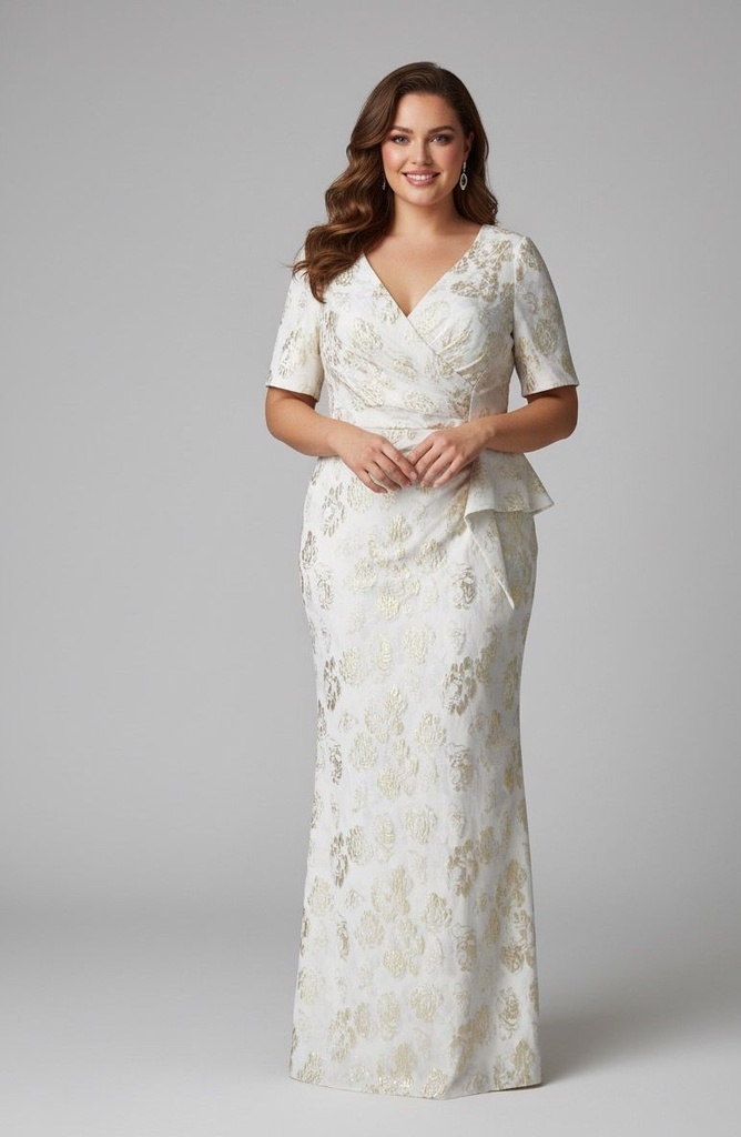 AIDAN MATTON VESTIDO L. BLANCO-FLRS DRD