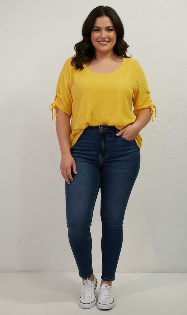 ZAC&RACHEL BLUSA AMARILLO MUJER