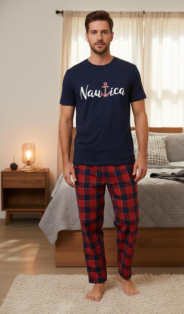 NAUTICA PIJAMA AZUL MUJER
