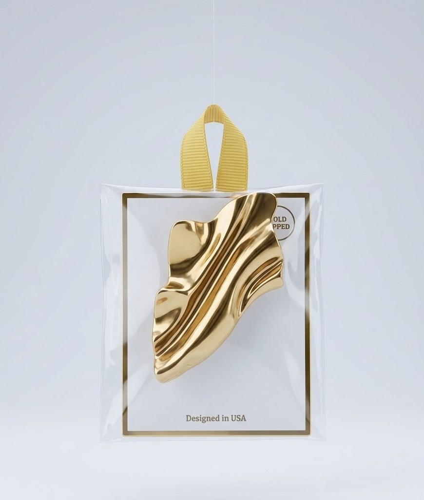 GOLD BROCHE DORADA HOJA