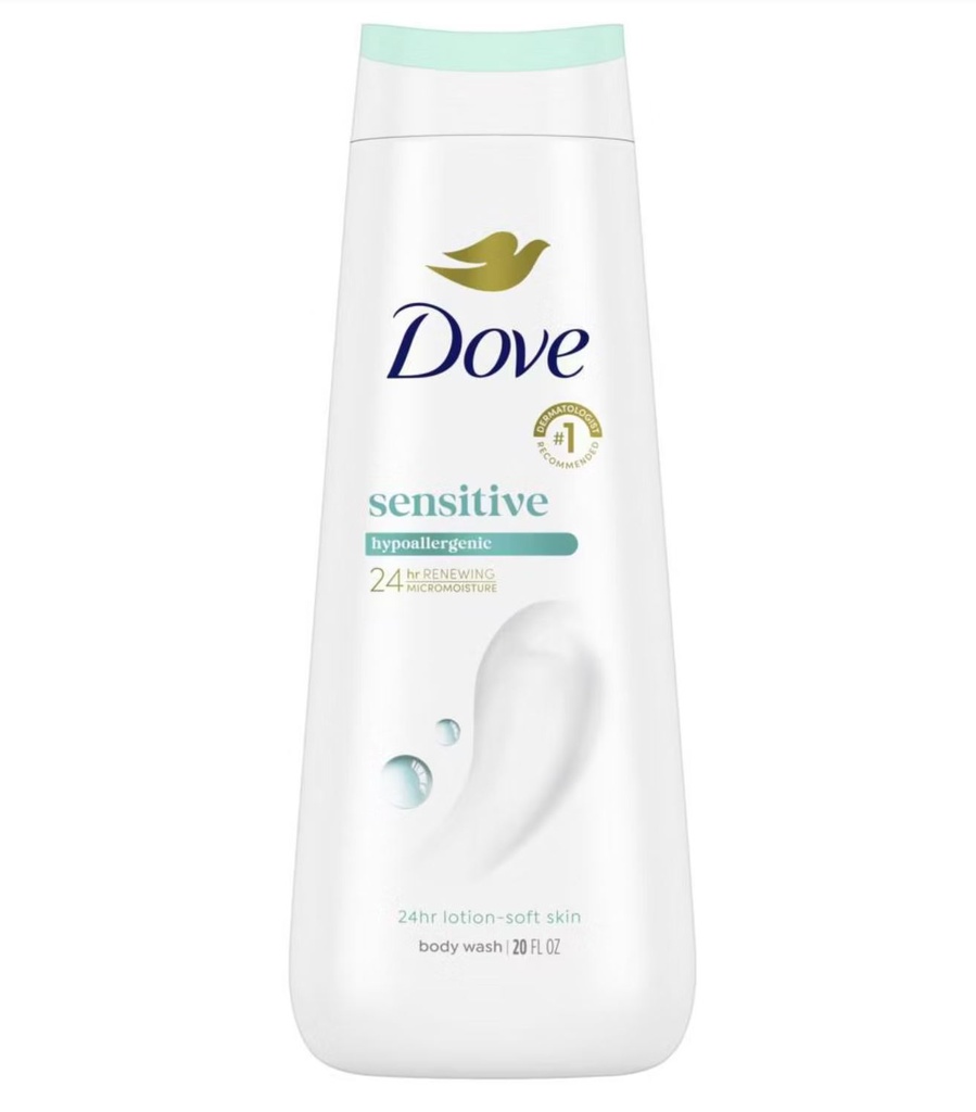 DOVE BODY WASH SENSITIVE 20oz