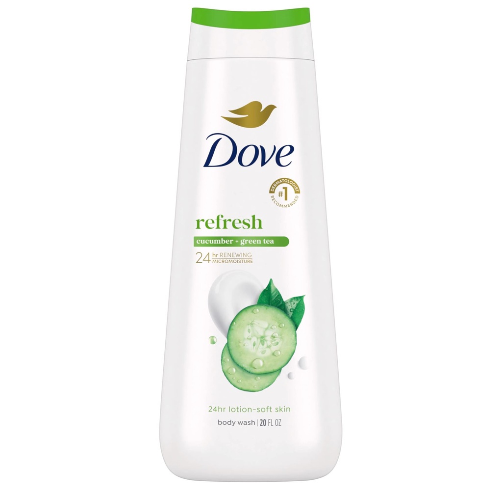 DOVE BODY WASH REFRESH PEPINO 20oz