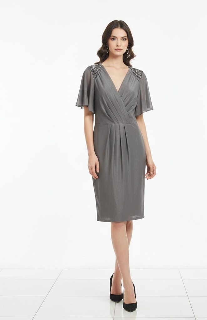 ADRIANNA PAPELL VESTIDO MUJER GRIS 013207290
