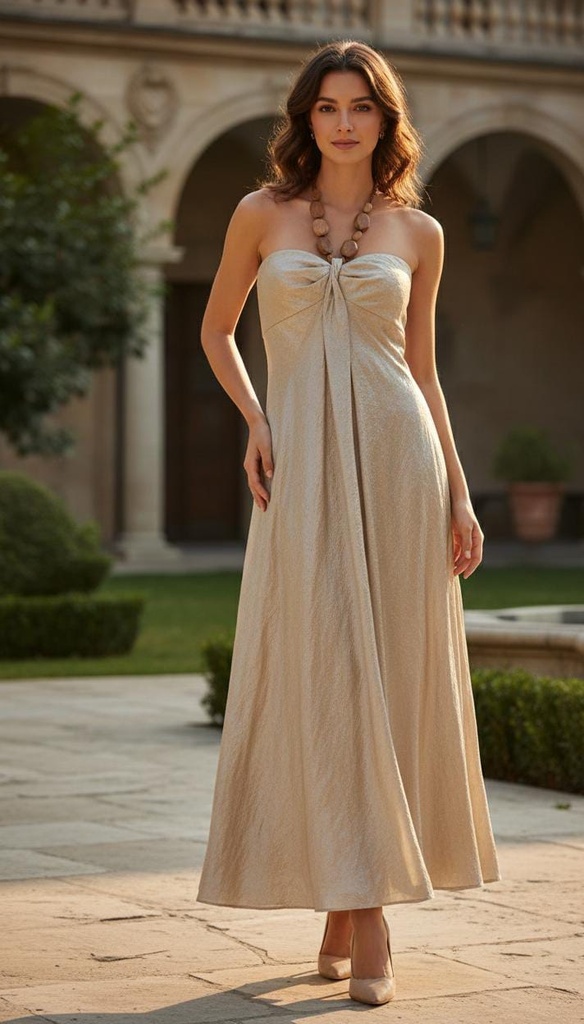 ADRIANNA PAPELL VESTIDO MUJER CHAMPANG