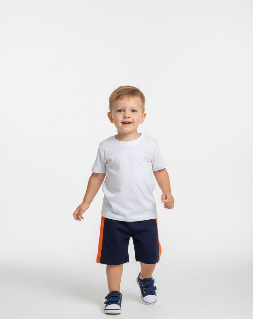 HEALTHTEX CALZONETA NIÑO AZUL M.NARANJA