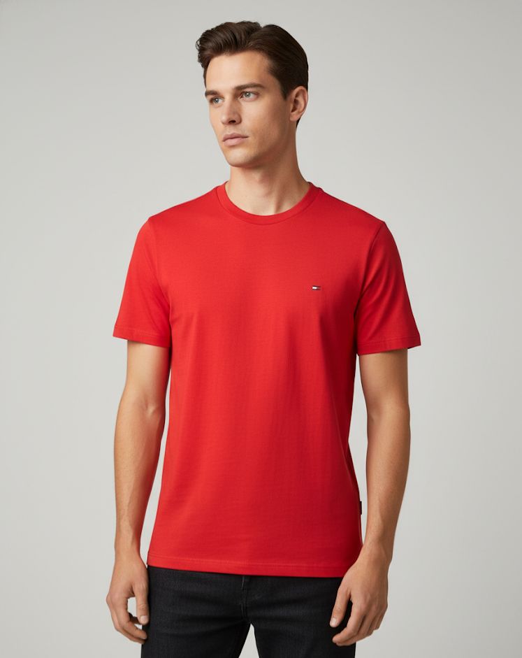 TOMMY CAMISETA ROJO HOMBRE 78JA560R