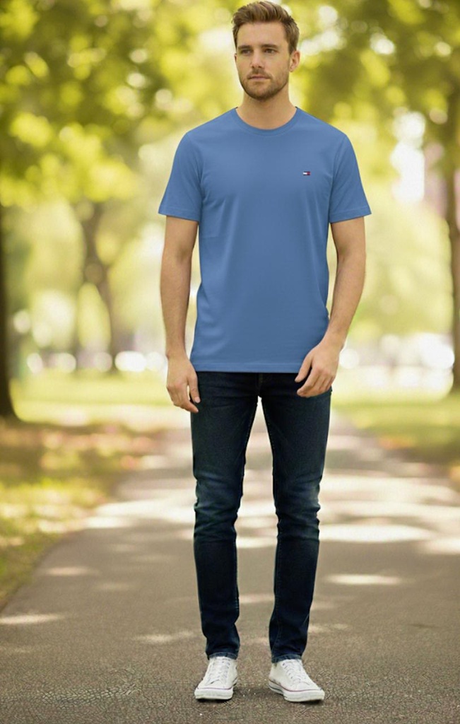TOMMY CAMISETA AZUL HOMBRE 78JA561