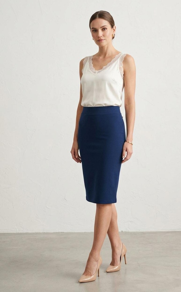 LOVE FALDA AZUL MARINO MUJER LP1160SCA