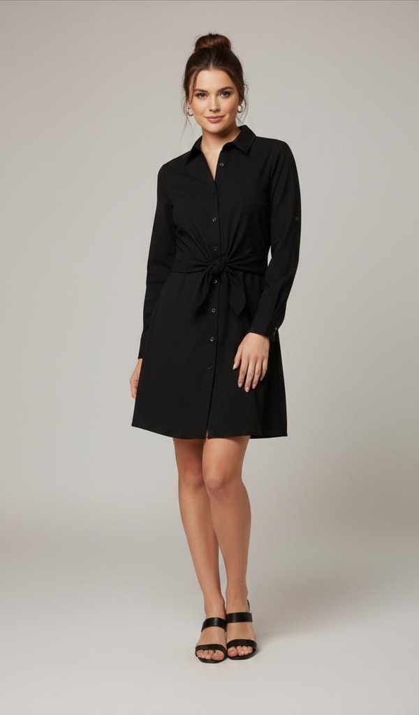 REVEUSE VESTIDO CORTO MUJER NEGRO MD3186