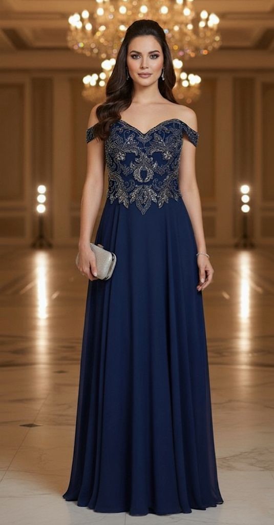 XSCAPE VESTIDO AZUL M.BRILLANTE MUJER