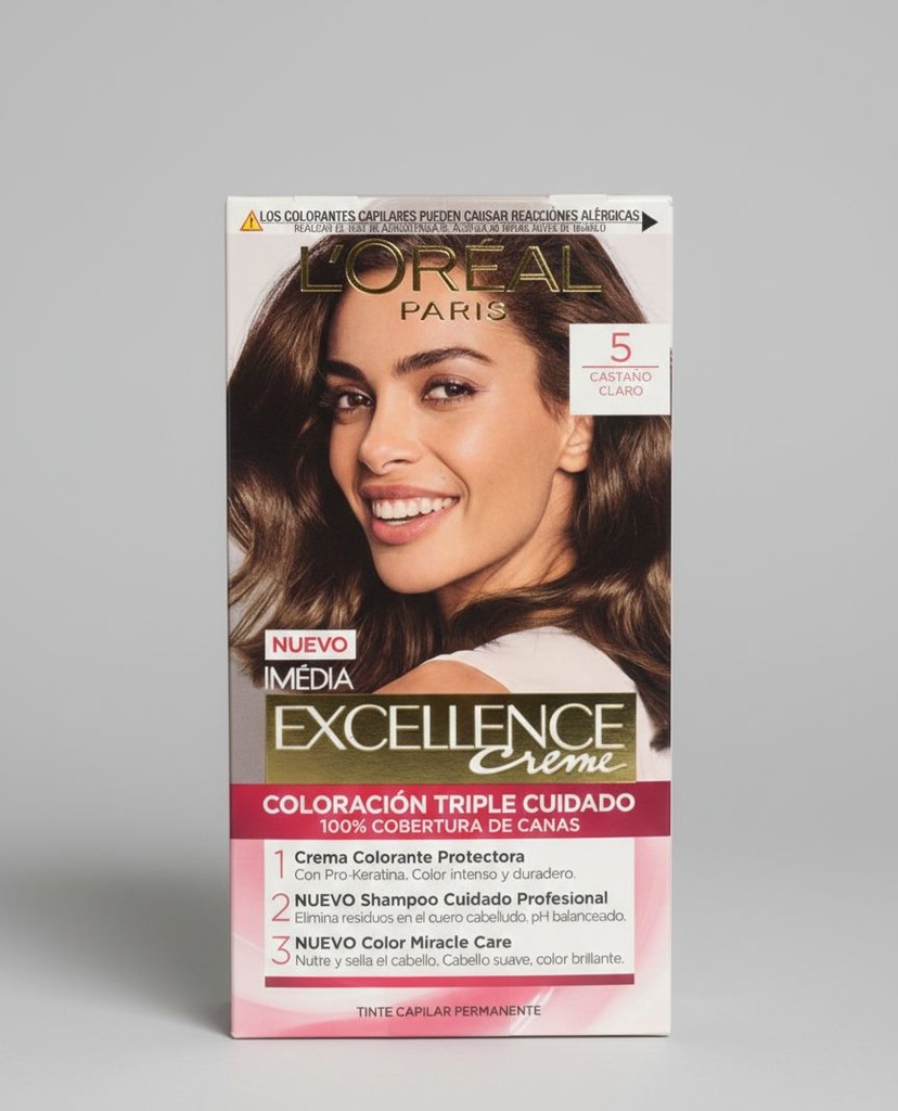 L'OREAL TINTE CASTAÑO CLARO #5