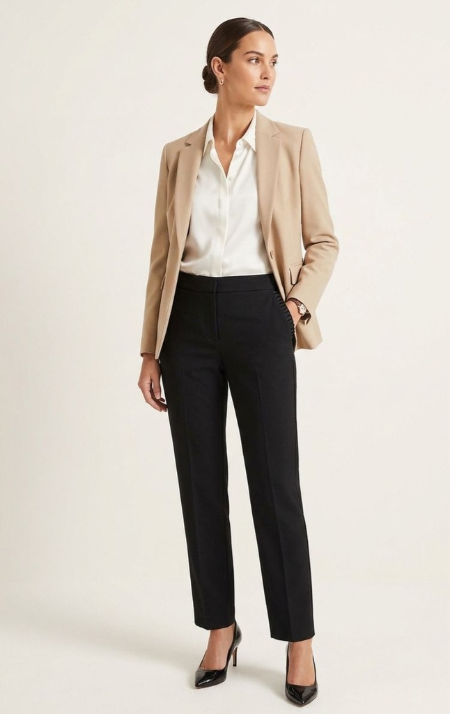 ZAC&RACHEL PANTALON NEGRO MUJER NA816GWH5N