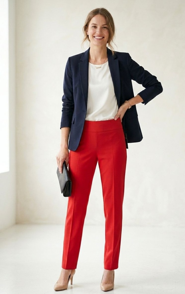 ZAC&RACHEL PANTALON TELA ROJO NP816GVG4R