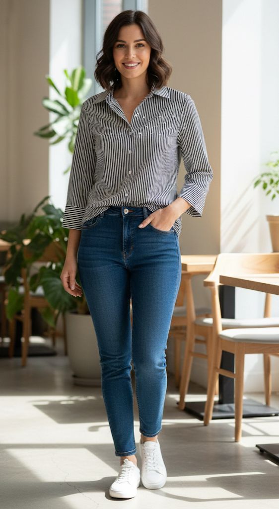 ZAC&RACHEL BLUSA NGR RAYAS BLC PERLAS ST817Z84B