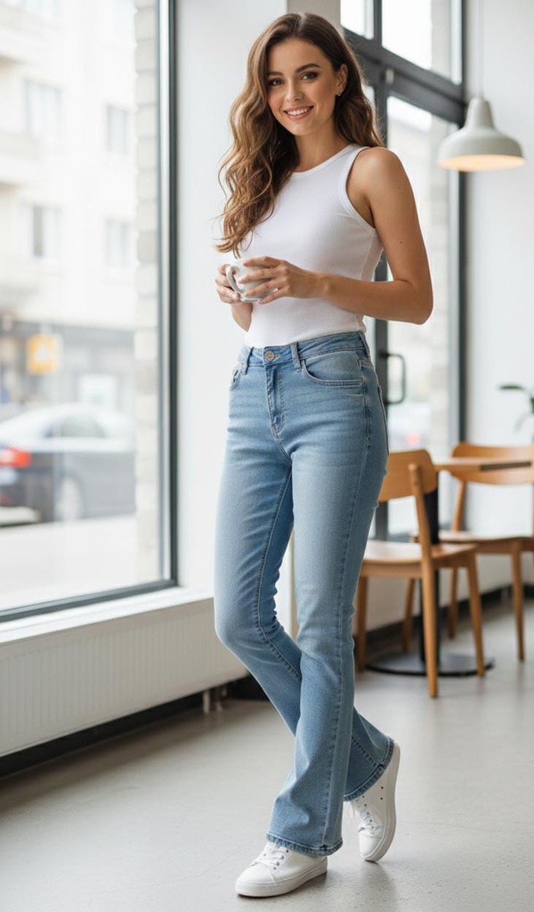 WAX JEANS AZUL CLARO RECTO MUJER 90248