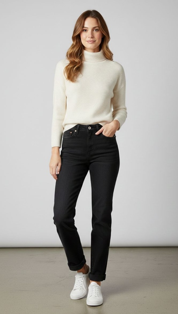 WAX MOM JEAN NEGRO 90251AC