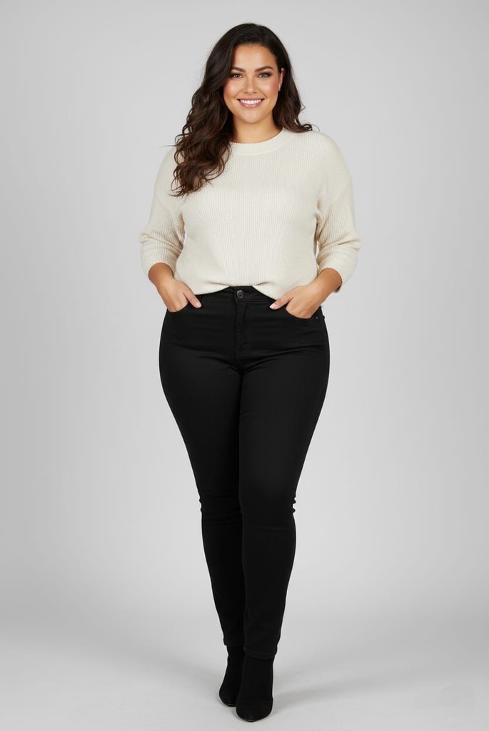 WAX JEANS PLUS NEGRO 90284XL