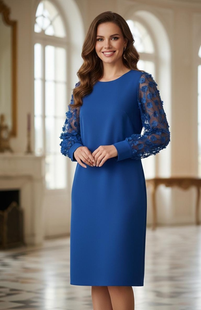 SHELBY VESTIDO AZUL ELECTRICO A4370