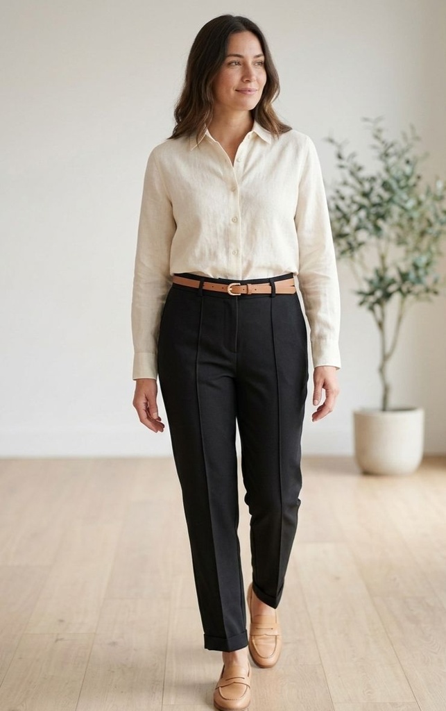 ALYTHEA PANTALON FORMAL MUJER NEGRO AB6015PN