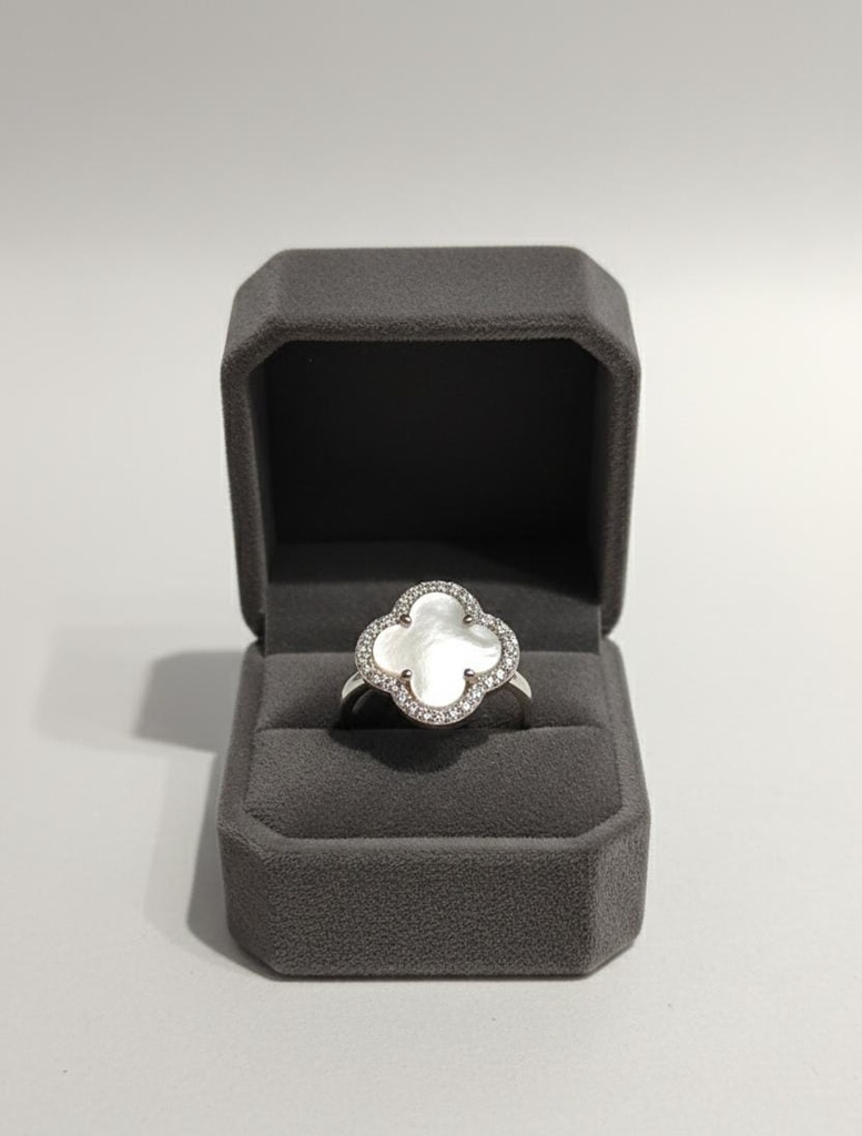 ANILLO PLATA TREBOL 9.25