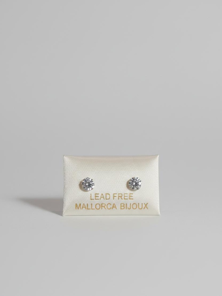 ARETES PLATA BRILLANTE 5M