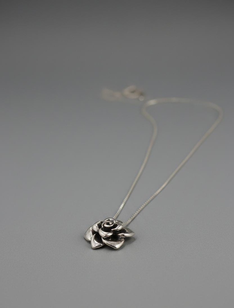 CADENA PLATA ROSA 9.25