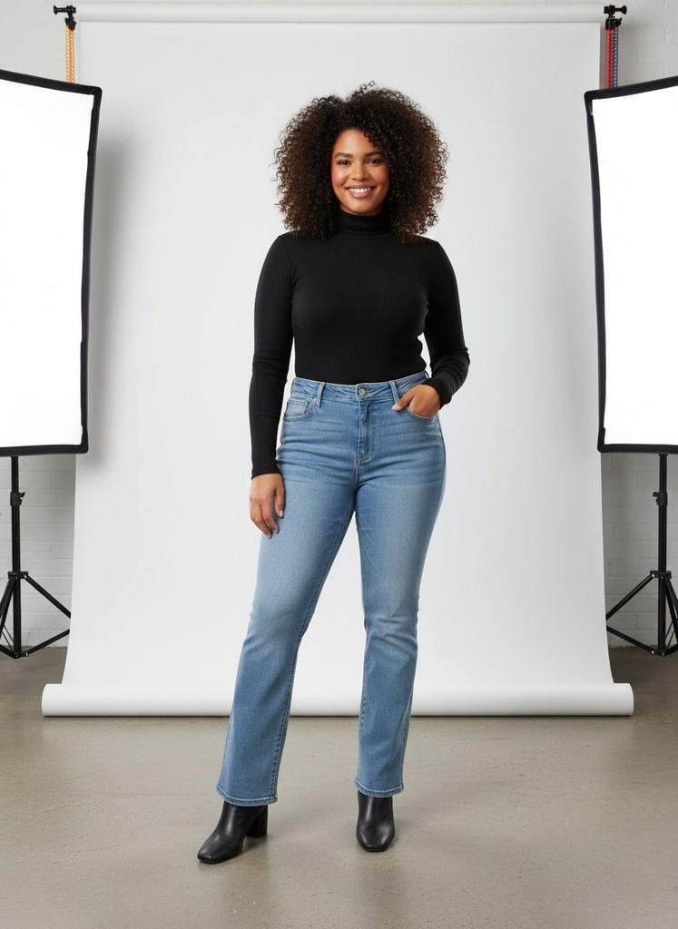 WAX JEANS MUJER AZUL CLARO RECTO