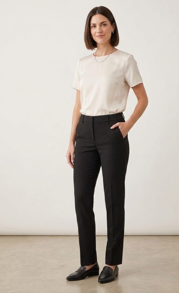 MICHEL PANTALON NEGRO MUJER 9031W