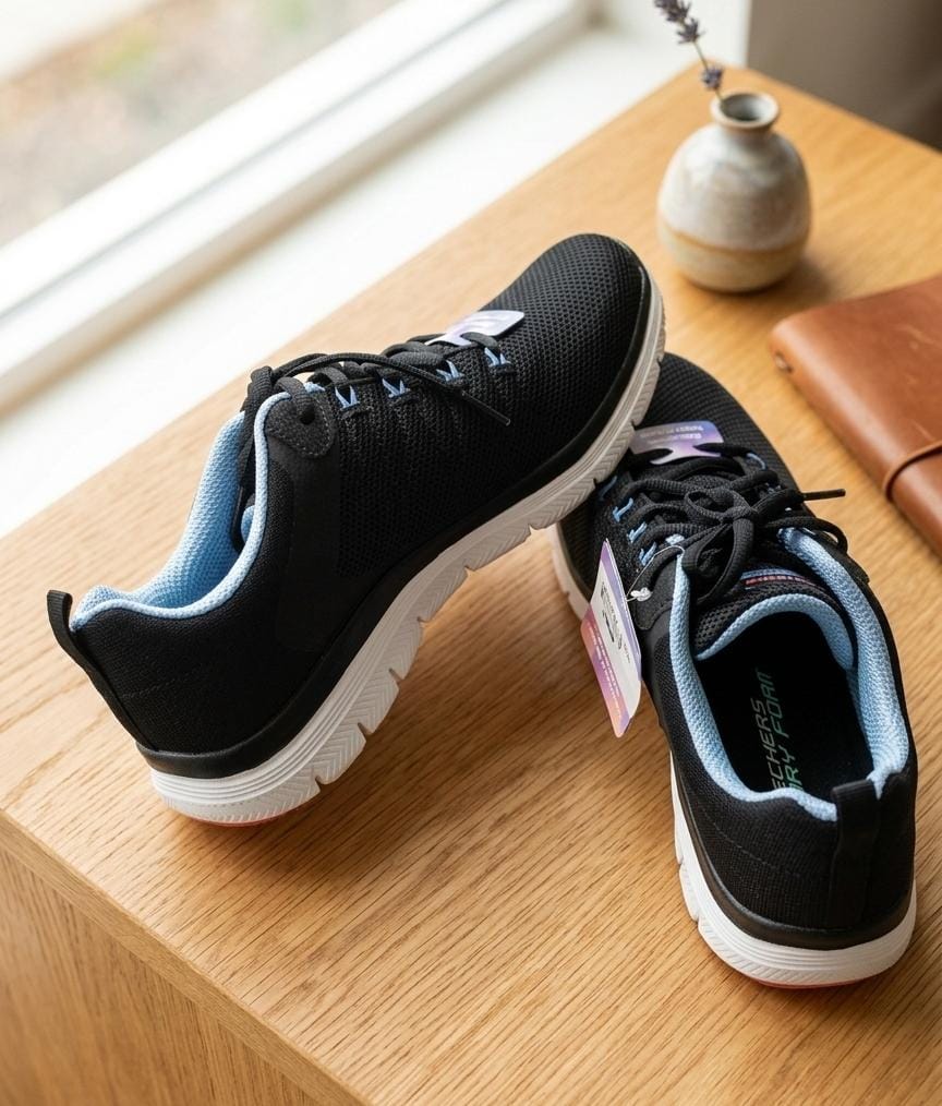 SKECHERS TENNIS NEGRO-AZUL-BLC MUJER 179086R