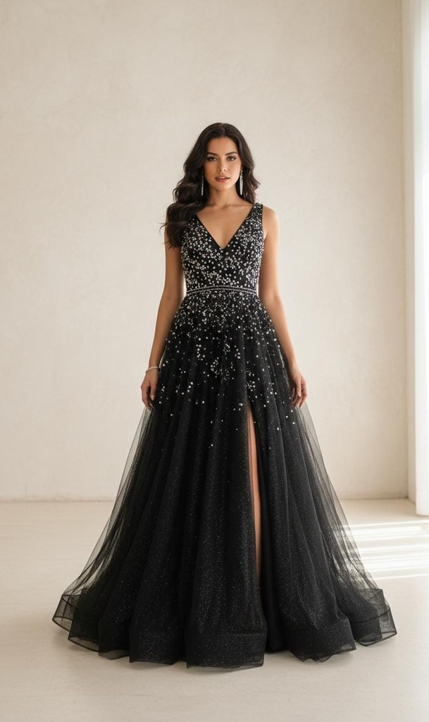 LA COLOR VESTIDO NEGRO 3270