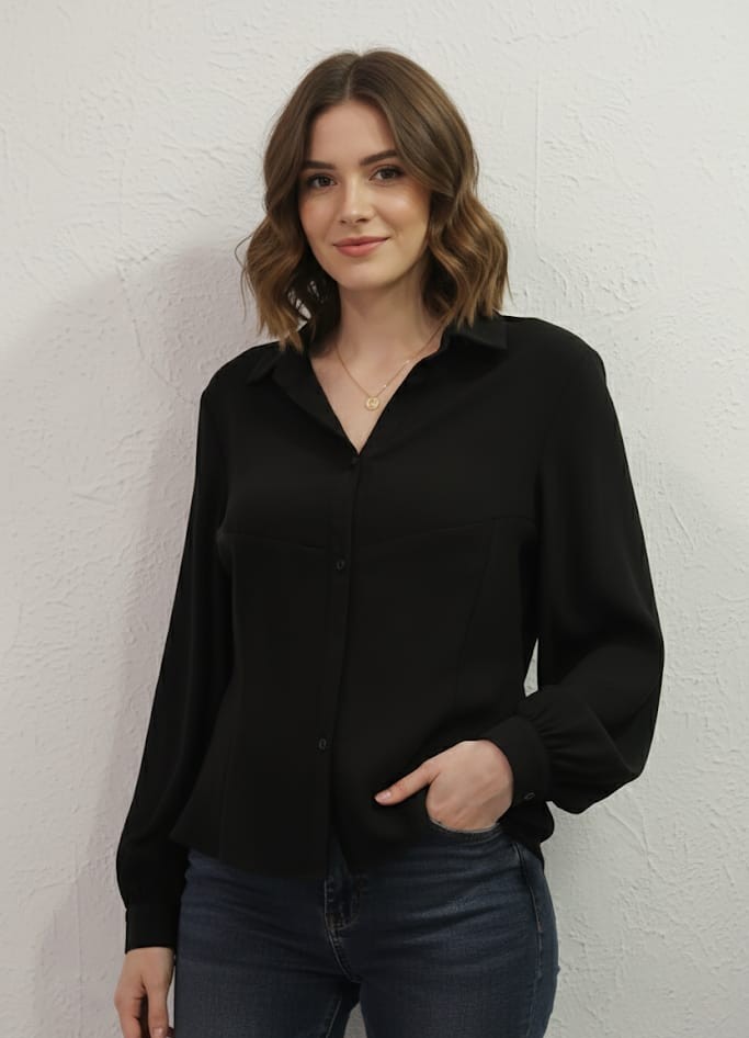 MICHEL CAMISA NEGRO MUJER 42926