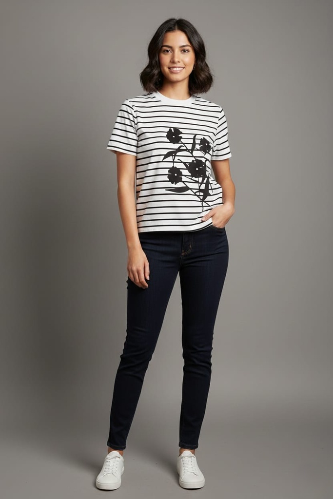 ONTWE CAMISETA BLANCO-NGR FLR ZZ12305178