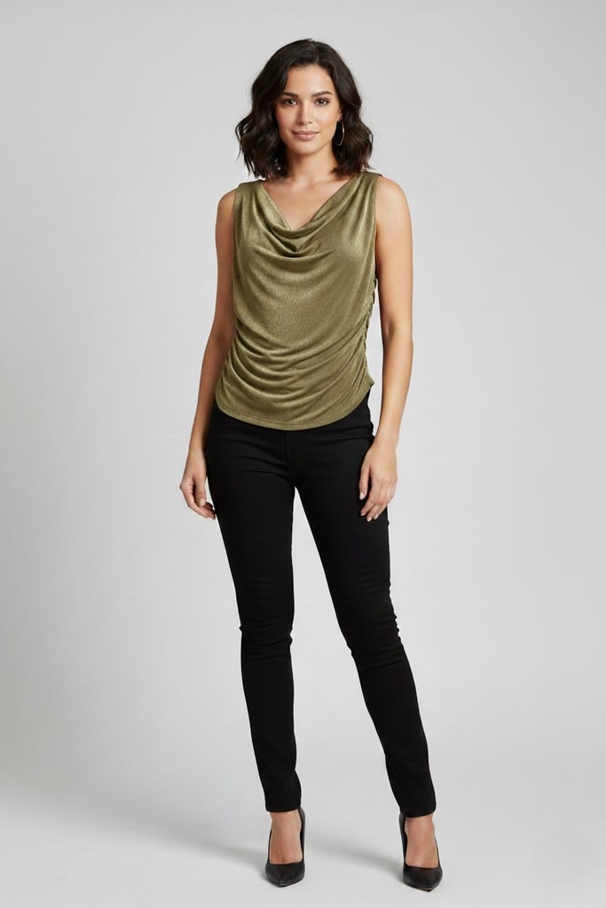 HYFVE BLUSA VERDE OLIVO BRILL.ZZ12348484