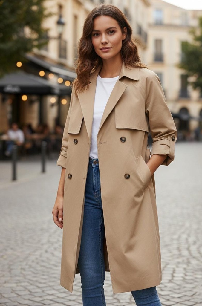 ACTIVE GABARDINA BEIGE ZZJ14135