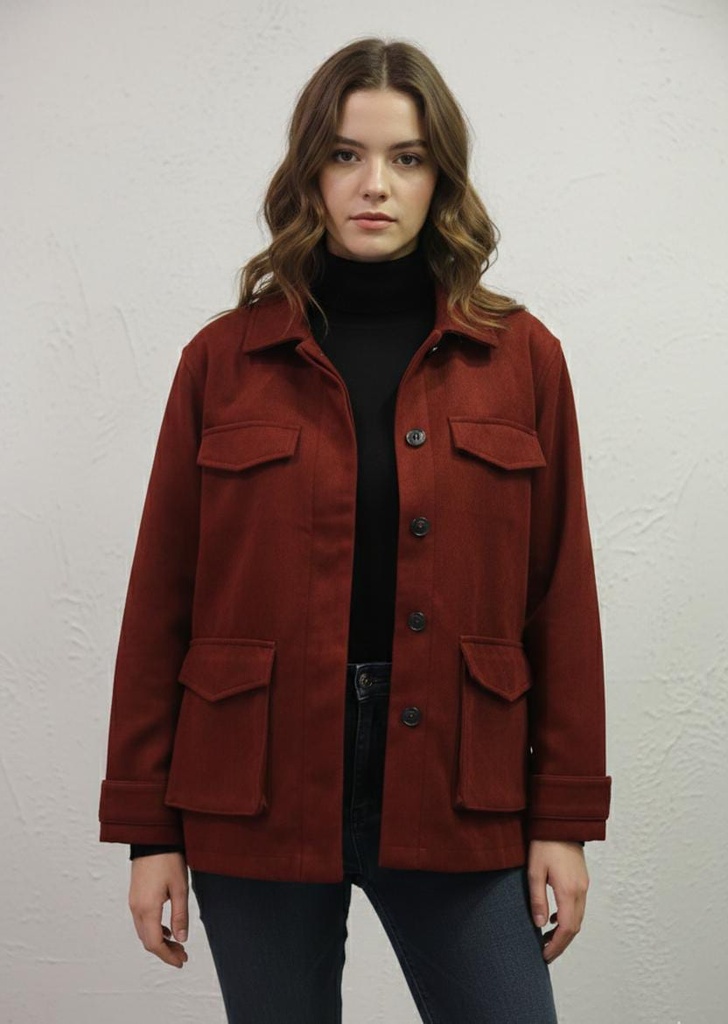 ACTIVE ABRIGO BURGUNDY ZZJ14599