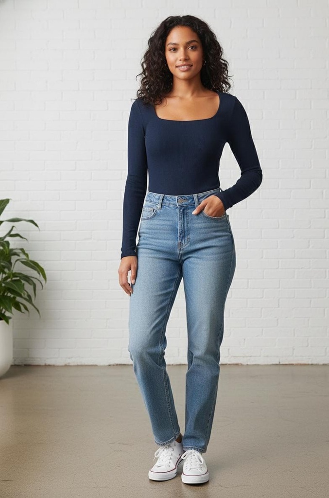 ACTIVE BLUSA AZUL MARINO ZZT14021AM