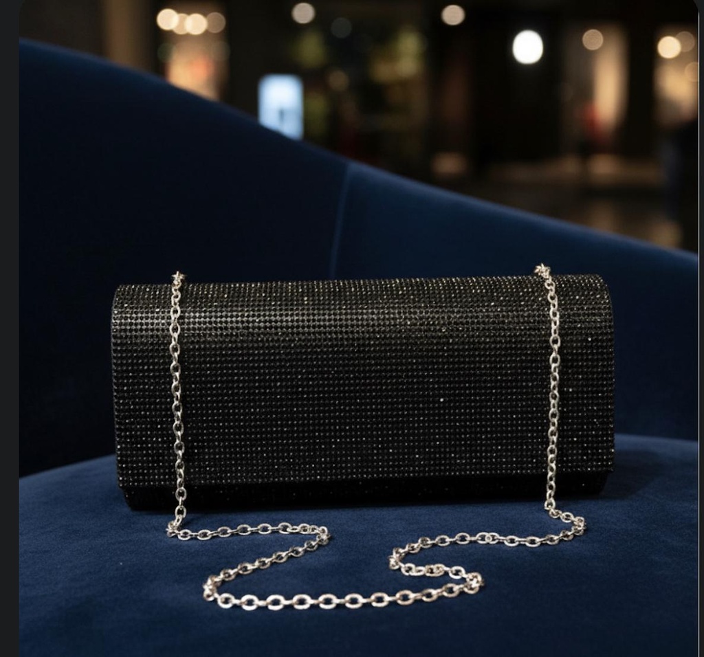 CARTERA FIESTA NEGRO BRILLANTE JBA10097N