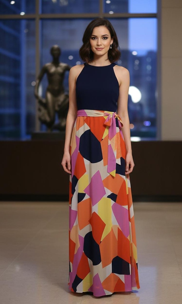 VESTIDO ESTAMPADO COLORES