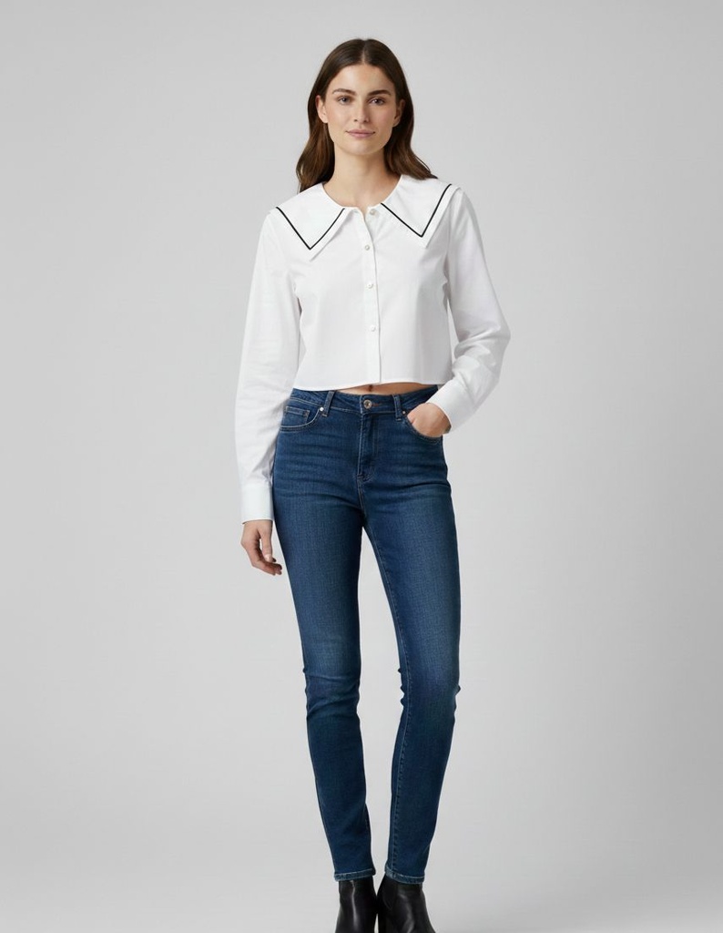 LINZY BLUSA BLANCO-NEGRO T5719