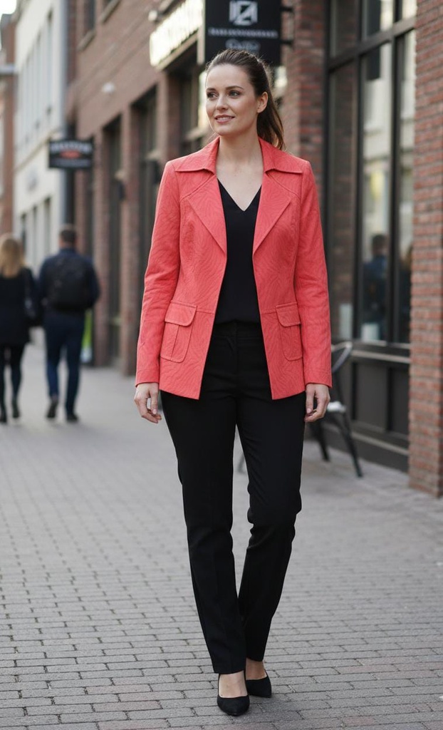 ANTHRACITE CHAQUETA NARANJA BR564MN