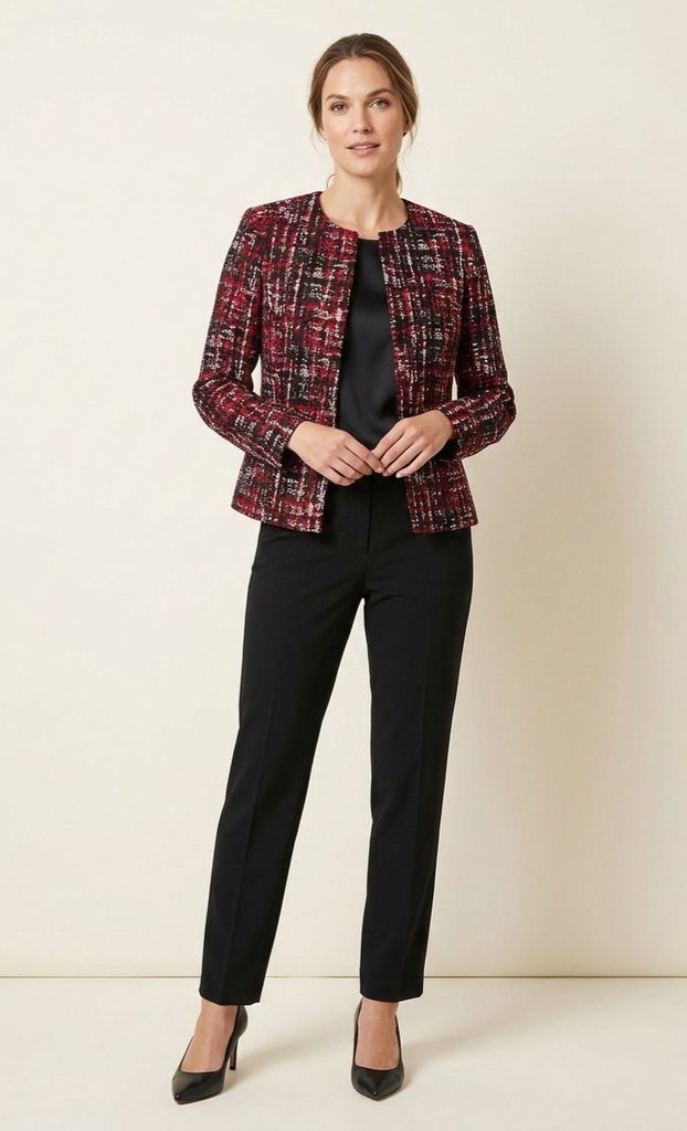 KASPER BLAZER CUADRIC.COLORES