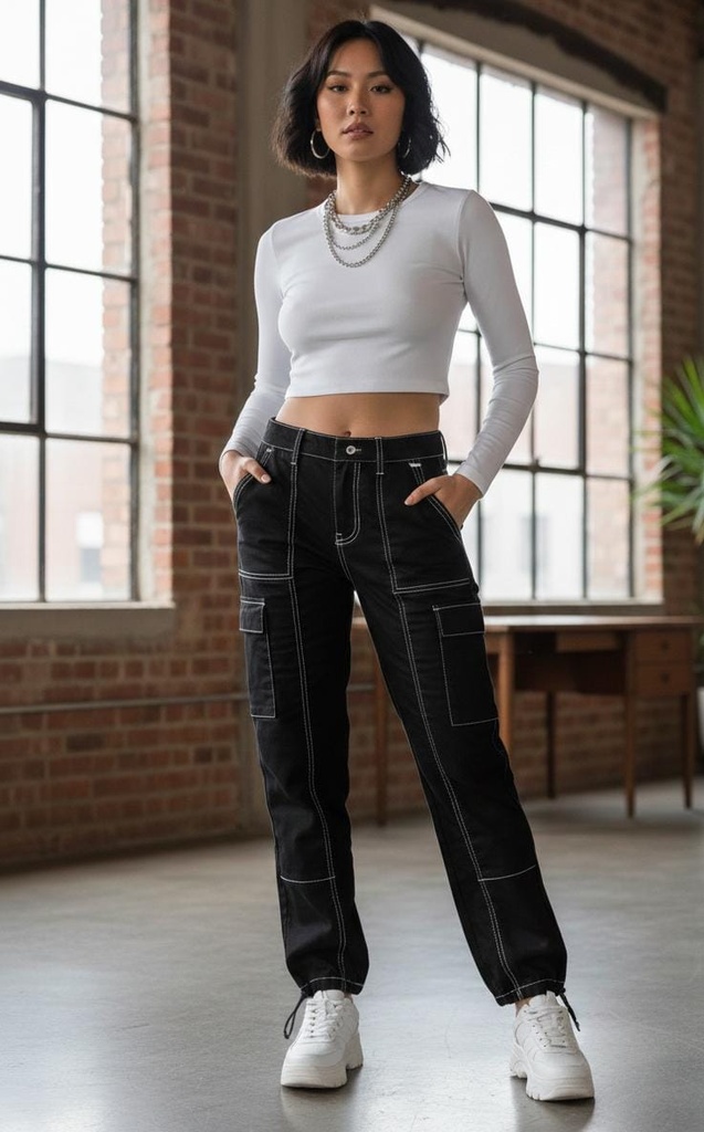 VIP PATALON NEGRO CARGO