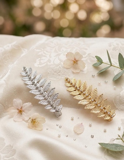 [106450] GANCHO HOJAS DRD-PLATEADO