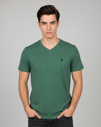 POLO CAMISETA VERDE HOMBRE  11390204V