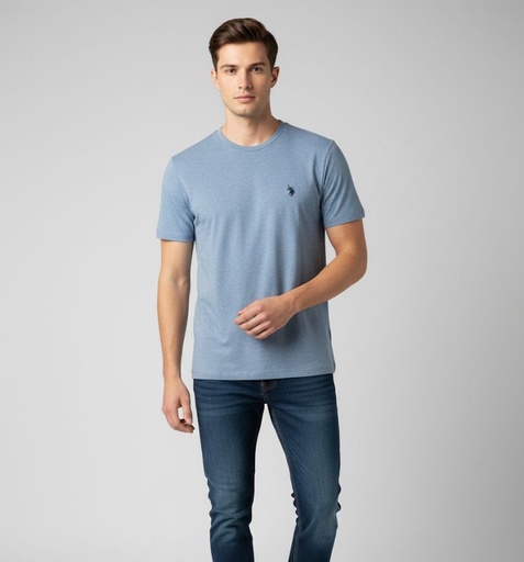 [11390404A] POLO CAMISETA AZUL HOMBRE