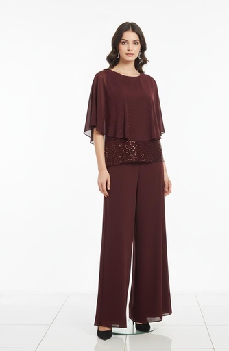 [116056] SLNY BLUSA-PANTALON MUJER MORADO