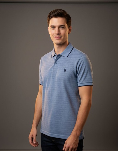 [11C0413Z] POLO CAMISETA AZUL PNTS AZUL M.