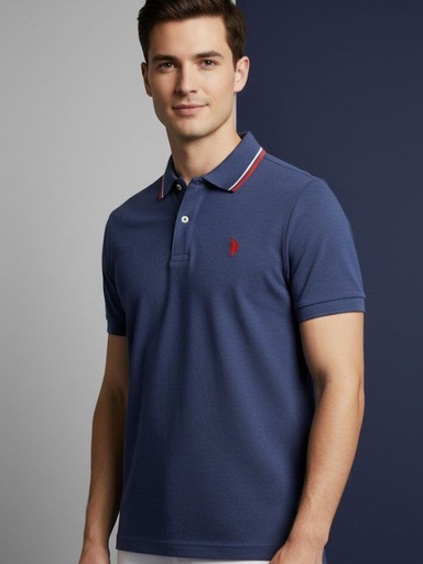 POLO CAMISETA AZUL MARINO HOMBRE 11C57898