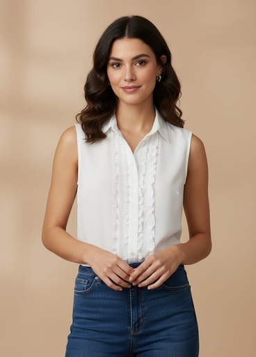 MILANO BLUSA BLANCO MUJER 14523B